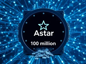 Astar logo signifying the strategic 100 million ASTER token buyback, strengthening the decentralized futures exchange.