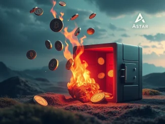 Astar's revised tokenomics plan, depicting a token burn and crypto airdrop strategy for its ASTER token.