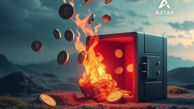 Astar's revised tokenomics plan, depicting a token burn and crypto airdrop strategy for its ASTER token.