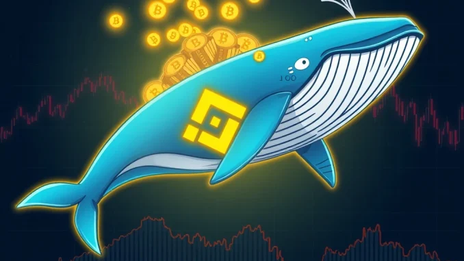 An ASTER whale depositing a large sum of tokens to Binance, illustrating the impact of major cryptocurrency transactions on market stability.
