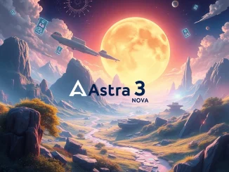Astra Nova funding announcement: futuristic Web3 RPG game world symbolizing expansion of tokenized content tools.