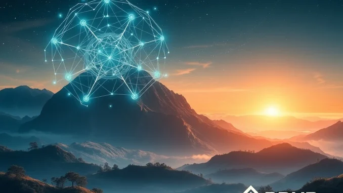 Visualizing Avalon Labs' AI-powered RWA marketplace, securely tokenizing real-world assets on BNB Chain for a new financial era.