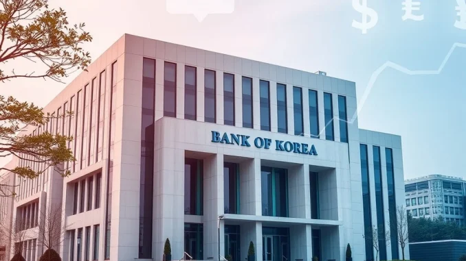 Bank of Korea building symbolizing the central bank's decision to hold the benchmark interest rate steady, impacting the South Korea economy.