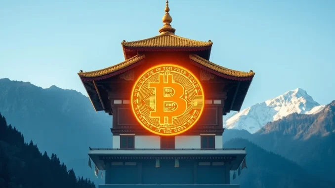 Bhutan's government strategically manages its Bitcoin holdings, exemplified by a recent BTC transfer.