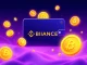 Binance Alpha's new Binance Life platform interface displaying early-stage coins available for on-chain trading.