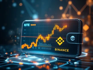 Binance Alpha platform displaying KITE listing for early-stage crypto investing within a digital wallet interface.