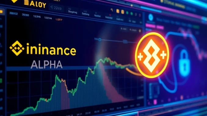 Binance Alpha platform integrating Pipe Network (PIPE) for early-stage on-chain crypto trading opportunities.