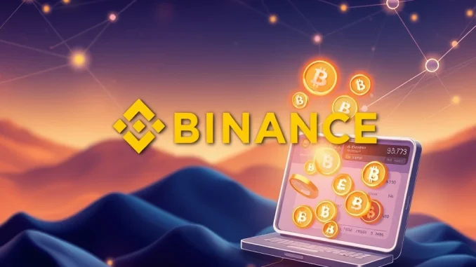 Binance Alpha platform showcasing the Project Pion listing, symbolizing early-stage crypto investment and secure on-chain trading.