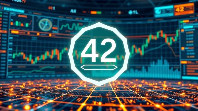 A digital interface illustrating Binance Alpha's Semantic Layer (42) enhancing on-chain trading insights for early-stage coins.