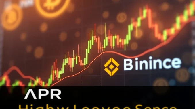 Binance APR perpetual futures trading interface showing high leverage options and the upcoming listing date, highlighting new trading opportunities.