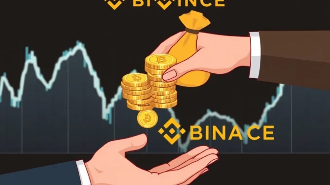 Binance compensation payment to users following the USDe de-peg, symbolizing financial recovery after crypto liquidations.
