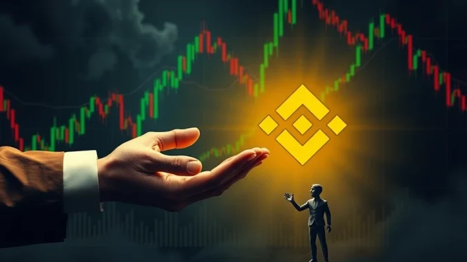 He Yi from Binance reassuring users about Binance compensation for platform-related crypto losses amidst volatile market conditions.