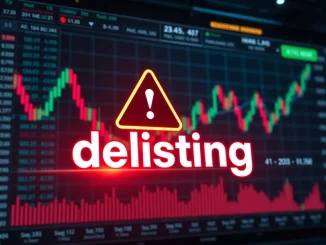 A crucial Binance delisting announcement impacts SLERF and CHZ perpetual futures traders, symbolizing significant market changes.