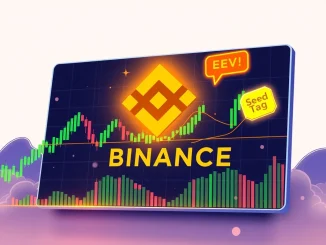 Binance EUL listing announcement with the Euler token symbol, signifying its new availability for trading and the associated Seed Tag risks.
