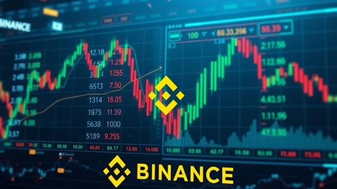 A screen displaying Binance Futures API with Chinese trading pairs, signifying enhanced crypto trading accessibility for global users.