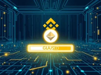 Visualizing the temporary Binance GLMR suspension for Moonbeam network upgrade, ensuring system integrity and user security.