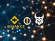 Illustration of Binance and THORChain logos with a pause symbol, signifying the Binance RUNE suspension for network upgrade.