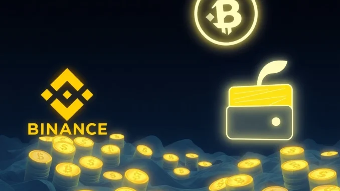 A visual representation of a significant USDT transfer from Binance, highlighting the scale of the crypto whale transaction.