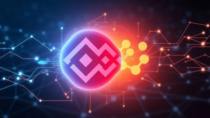 Binance Wallet and Bubble Maps partnership logo, symbolizing enhanced crypto security against market manipulation.