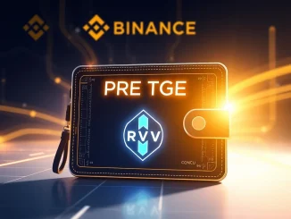 Binance Wallet interface showing RVV token pre-TGE event details, symbolizing an exclusive investment opportunity.