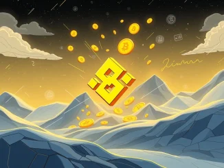 A visual representation of the Binance YB listing announcement, highlighting the HODLer Airdrop event.