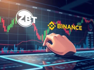 Visualizing Binance ZBT perpetual futures trading interface with 50x leverage options, highlighting market excitement.