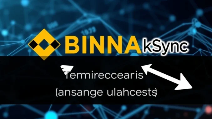Binance ZK suspension for zkSync network upgrade, showing paused crypto transactions.