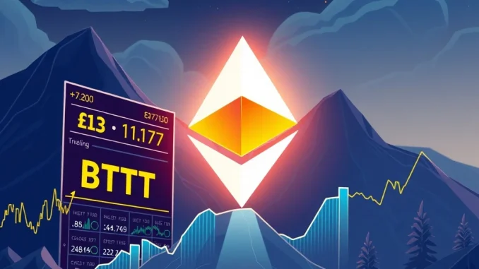Bit Digital ETH investment strategy, showing growth charts and digital assets, symbolizing significant institutional crypto holdings.