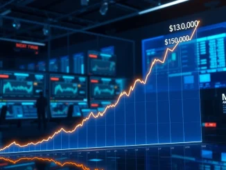 A chart showing a strong upward Bitcoin price prediction towards $140K, illustrating the potential for significant gains based on market analysis.
