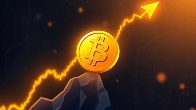 Bitcoin All-Time High: Unprecedented Surge Above $125K A dynamic visual representing Bitcoin's price surge, symbolizing its new all-time high. This image conveys the monumental achievement of Bitcoin reaching new records.
