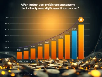 Chart showing robust digital asset inflows, prominently featuring Bitcoin investment products.