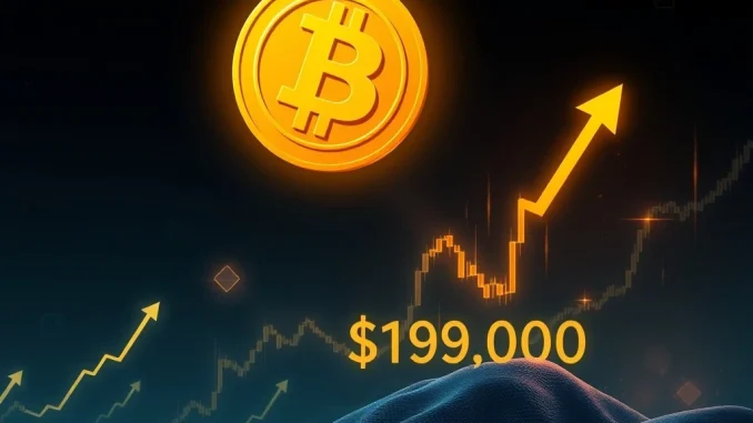 A chart illustrating Bitcoin's bullish momentum as BTC price approaches the $119K resistance level, highlighting key technical indicators.