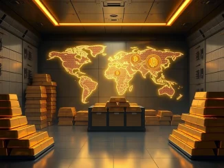 Deutsche Bank report projects Bitcoin central bank reserves alongside gold by 2030, signaling a future financial shift.