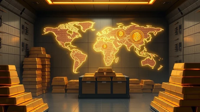 Deutsche Bank report projects Bitcoin central bank reserves alongside gold by 2030, signaling a future financial shift.