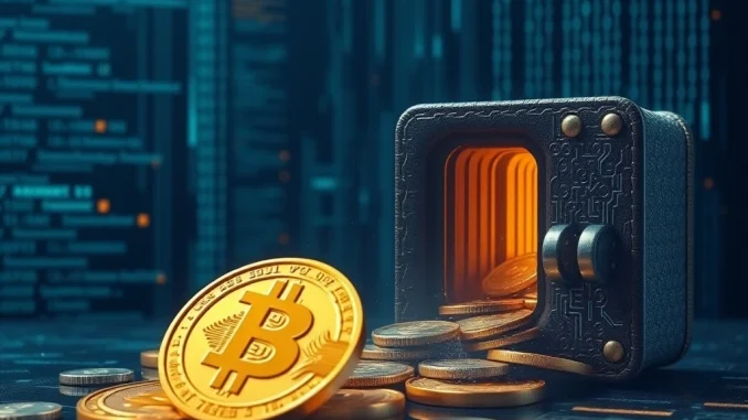 Visualizing a massive **Bitcoin transfer** from a Coinbase exchange to an undisclosed wallet, highlighting significant crypto movement.