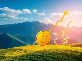Chart illustrating significant net inflows into Bitcoin ETF products, reflecting strong investor confidence and market growth.