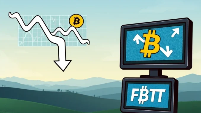 Charts showing significant US spot Bitcoin ETF outflows, reflecting investor sentiment and market shifts.