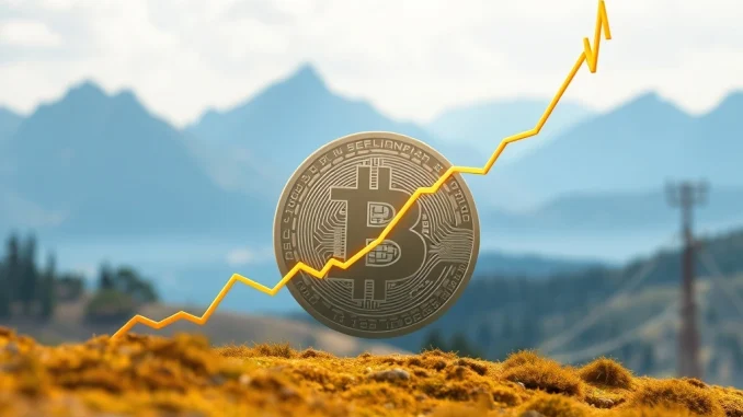 A chart showing a negative Bitcoin funding rate, signaling potential for a further BTC price rally.