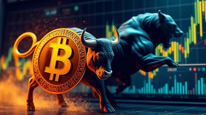 Chart displaying Bitcoin perpetual futures long/short ratio data across major crypto futures exchanges, indicating BTC trading sentiment.