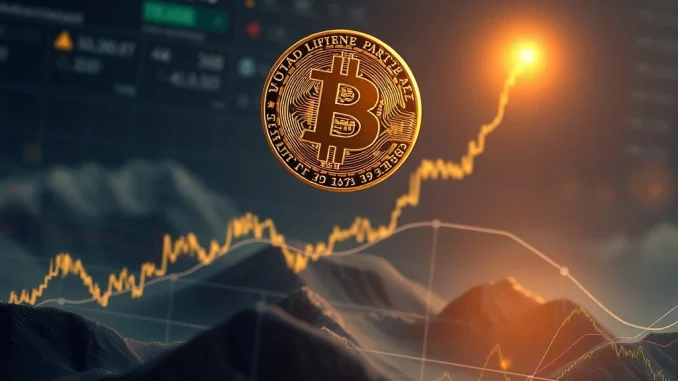A visual representation of Bitcoin price movements and market indicators, highlighting key factors for BTC market analysis.