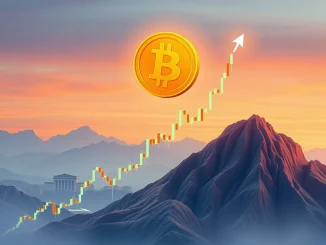 Visualizing Bitcoin's remarkable surge towards a new all-time high, reflecting Standard Chartered's bullish forecast.
