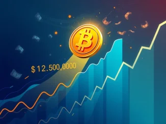 A chart illustrating the potential Bitcoin price surge to $150,000 driven by market momentum.