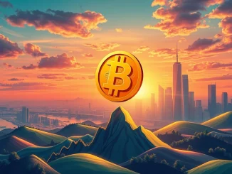 A chart illustrating Bitcoin's price surge above $116,000, reflecting significant crypto market growth and investor optimism.