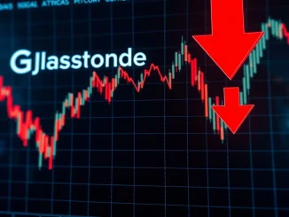 A downward trending chart illustrates a potential Bitcoin price drop to $88K, reflecting Glassnode's bearish market analysis.