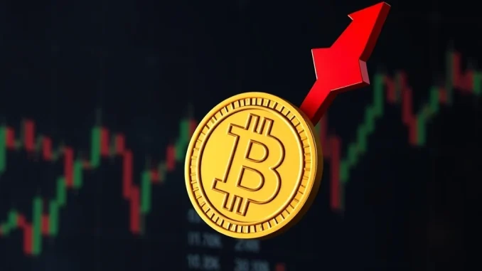 A downward trending chart showing the Bitcoin price falling below $111,000, illustrating market volatility and a significant crypto drop.