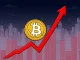 A downward trending graph showing the Bitcoin price falling, symbolizing the recent market drop and investor concern.