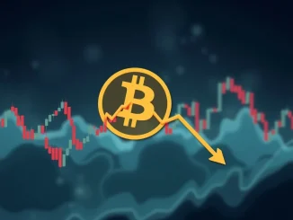 Bitcoin price chart showing a significant drop below $114,000, indicating market volatility and the recent BTC price drop.