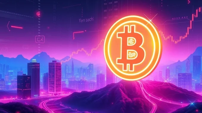 Visualizing the significant Bitcoin price surge as BTC successfully breaks above the $106,000 mark, indicating market optimism.