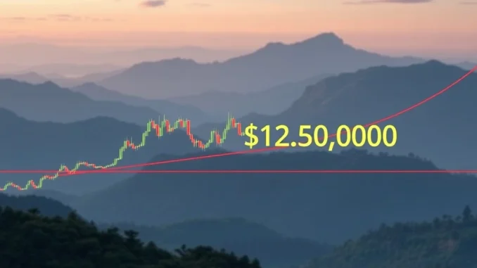 Bitcoin Price Prediction: Crucial $130K Resistance Unlocks Further Gains Chart illustrating Bitcoin price prediction nearing a $130,000 resistance level, highlighting key market analysis for BTC.