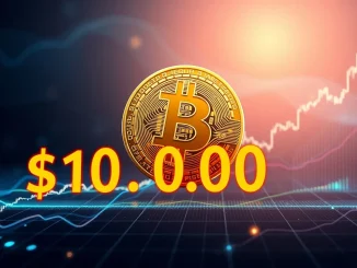 Bitcoin price chart showing a significant surge past $108,000, representing the current BTC price rally.
